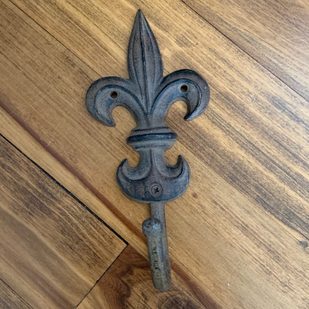 Fleur de Lis Wall Hook - New without Tags